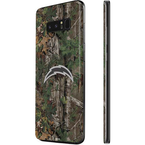 NFL Los Angeles Chargers Realtree Xtra Green Camo Galaxy Note 8 Skin