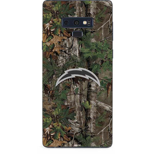 NFL Los Angeles Chargers Realtree Xtra Green Camo Galaxy Note 9 Skin