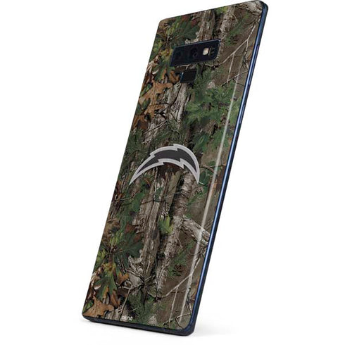 NFL Los Angeles Chargers Realtree Xtra Green Camo Galaxy Note 9 Skin
