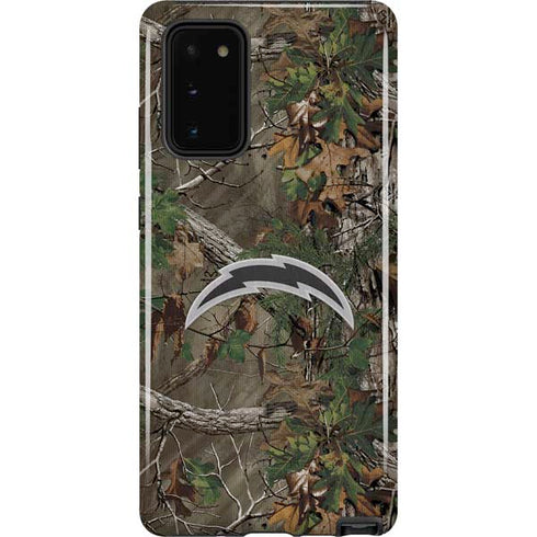 NFL Los Angeles Chargers Realtree Xtra Green Camo Galaxy Note20 5G Pro Case