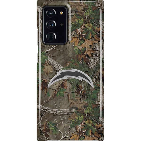 NFL Los Angeles Chargers Realtree Xtra Green Camo Galaxy Note20 Ultra 5G Lite Case