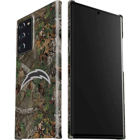 NFL Los Angeles Chargers Realtree Xtra Green Camo Galaxy Note20 Ultra 5G Lite Case