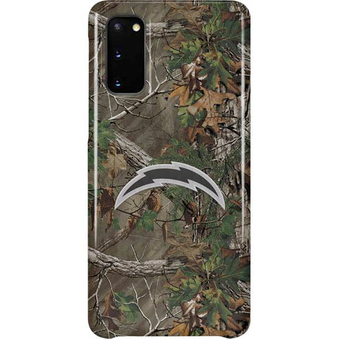 NFL Los Angeles Chargers Realtree Xtra Green Camo Galaxy S20 Lite Case