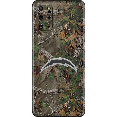NFL Los Angeles Chargers Realtree Xtra Green Camo Galaxy S20 Plus Skin