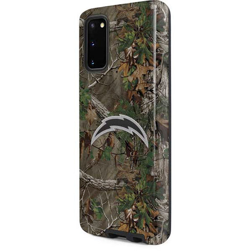 NFL Los Angeles Chargers Realtree Xtra Green Camo Galaxy S20 Pro Case
