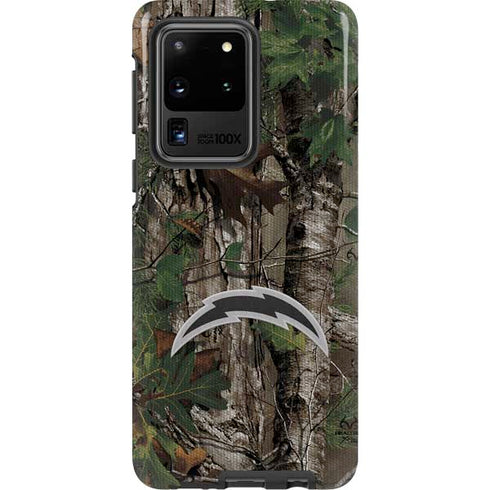 NFL Los Angeles Chargers Realtree Xtra Green Camo Galaxy S20 Ultra 5G Pro Case