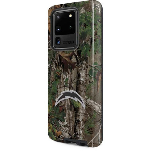 NFL Los Angeles Chargers Realtree Xtra Green Camo Galaxy S20 Ultra 5G Pro Case