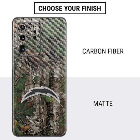 NFL Los Angeles Chargers Realtree Xtra Green Camo Galaxy S20 Ultra 5G Skin