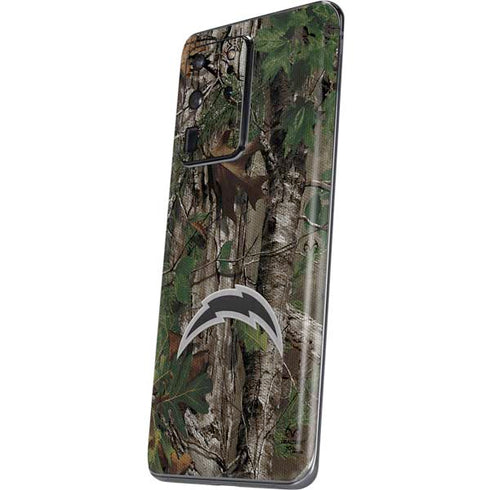 NFL Los Angeles Chargers Realtree Xtra Green Camo Galaxy S20 Ultra 5G Skin