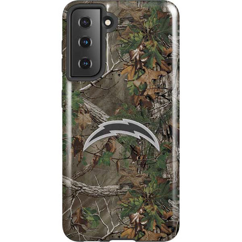 NFL Los Angeles Chargers Realtree Xtra Green Camo Galaxy S21 5G Pro Case