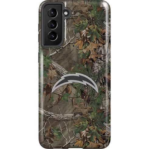 NFL Los Angeles Chargers Realtree Xtra Green Camo Galaxy S21 Plus 5G Pro Case
