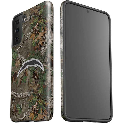 NFL Los Angeles Chargers Realtree Xtra Green Camo Galaxy S21 Plus 5G Pro Case