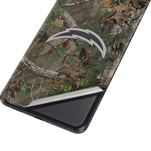 NFL Los Angeles Chargers Realtree Xtra Green Camo Galaxy S21 Ultra 5G Skin