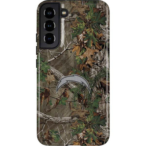 NFL Los Angeles Chargers Realtree Xtra Green Camo Galaxy S22 Plus Pro Case