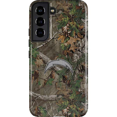 NFL Los Angeles Chargers Realtree Xtra Green Camo Galaxy S22 Pro Case