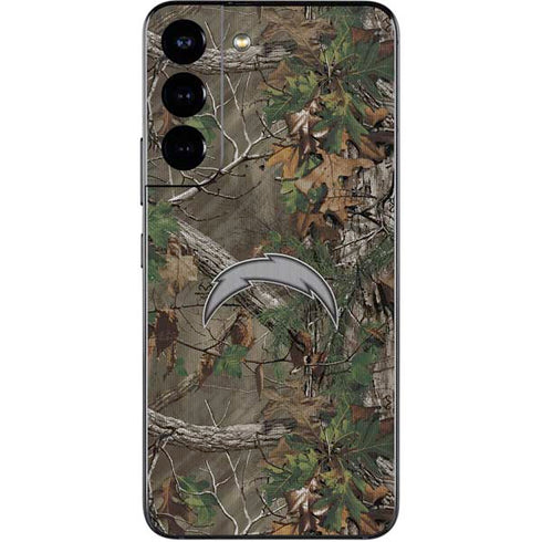 NFL Los Angeles Chargers Realtree Xtra Green Camo Galaxy S22 Skin