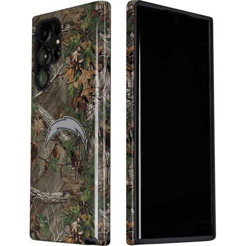 NFL Los Angeles Chargers Realtree Xtra Green Camo Galaxy S22 Ultra Pro Case