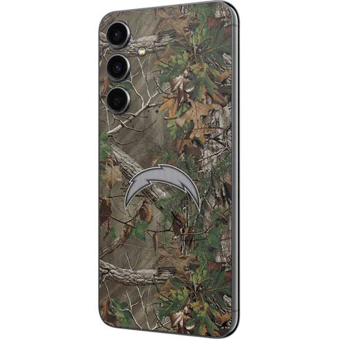 NFL Los Angeles Chargers Realtree Xtra Green Camo Galaxy S23 FE Skin