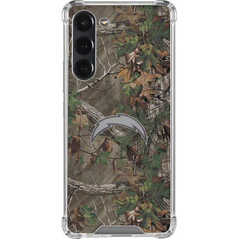 NFL Los Angeles Chargers Realtree Xtra Green Camo Galaxy S23 Plus Clear Case
