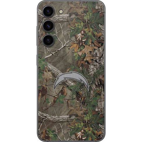 NFL Los Angeles Chargers Realtree Xtra Green Camo Galaxy S23 Plus Skin