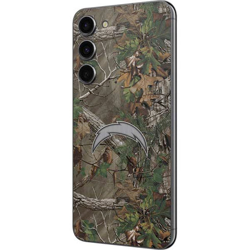 NFL Los Angeles Chargers Realtree Xtra Green Camo Galaxy S23 Plus Skin