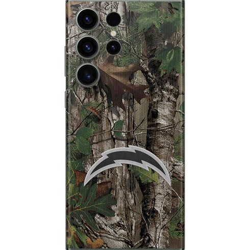 NFL Los Angeles Chargers Realtree Xtra Green Camo Galaxy S23 Ultra Skin