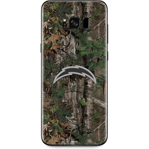 NFL Los Angeles Chargers Realtree Xtra Green Camo Galaxy S8 Plus Skin