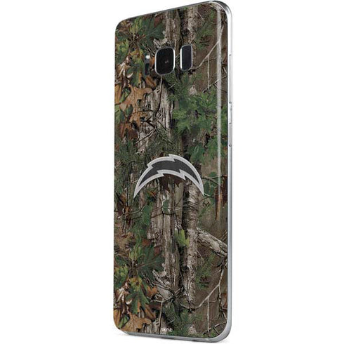 NFL Los Angeles Chargers Realtree Xtra Green Camo Galaxy S8 Plus Skin