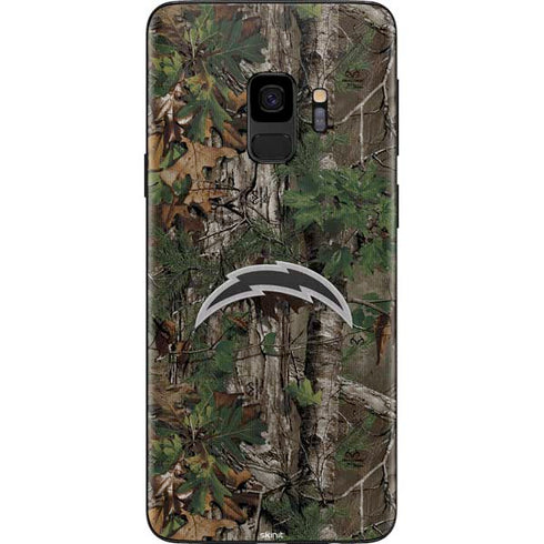 NFL Los Angeles Chargers Realtree Xtra Green Camo Galaxy S9 Skin