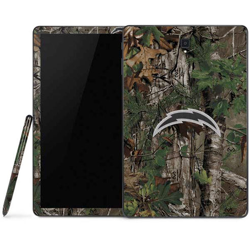 NFL Los Angeles Chargers Realtree Xtra Green Camo Samsung Galaxy Tab Skin