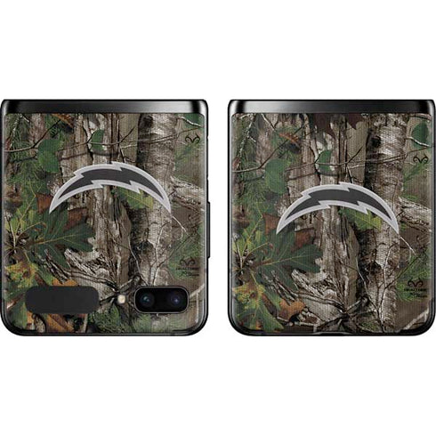 NFL Los Angeles Chargers Realtree Xtra Green Camo Galaxy Z Flip Skin