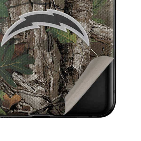 NFL Los Angeles Chargers Realtree Xtra Green Camo Galaxy Z Flip Skin