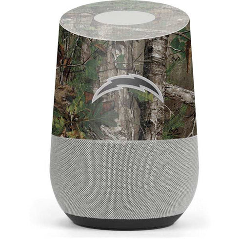 NFL Los Angeles Chargers Realtree Xtra Green Camo Google Home Skin