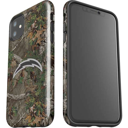 NFL Los Angeles Chargers Realtree Xtra Green Camo iPhone 11 Impact Case