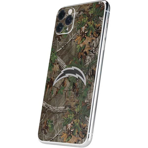NFL Los Angeles Chargers Realtree Xtra Green Camo iPhone 11 Pro Max Skin