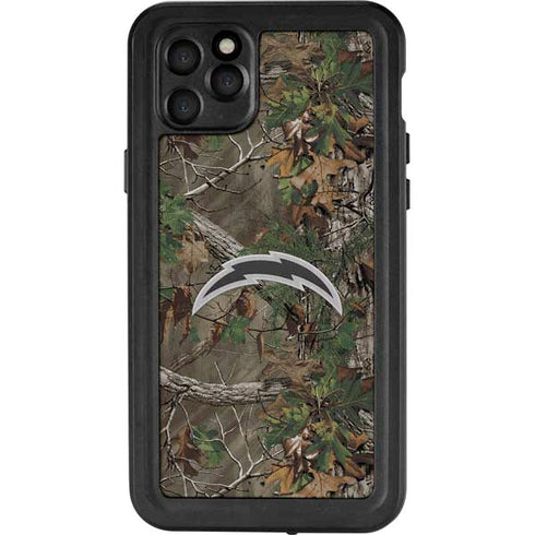 NFL Los Angeles Chargers Realtree Xtra Green Camo iPhone 11 Pro Max Waterproof Case