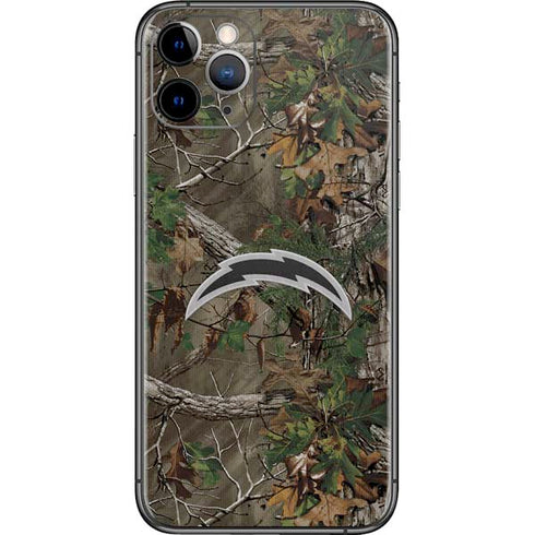 NFL Los Angeles Chargers Realtree Xtra Green Camo iPhone 11 Pro Skin
