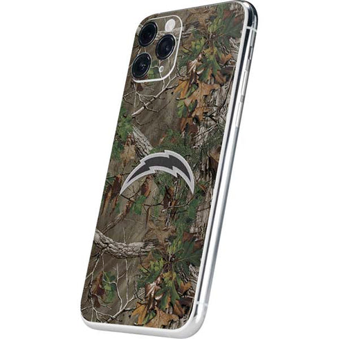 NFL Los Angeles Chargers Realtree Xtra Green Camo iPhone 11 Pro Skin