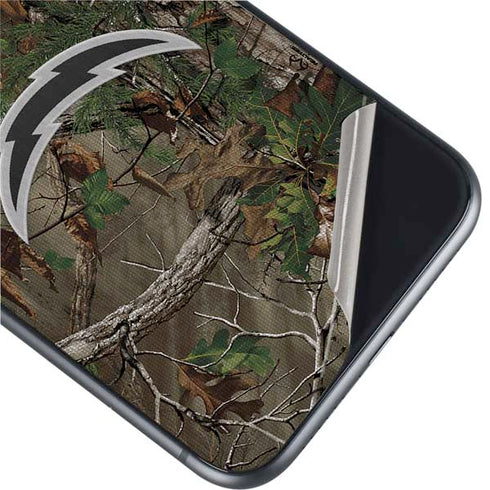 NFL Los Angeles Chargers Realtree Xtra Green Camo iPhone 11 Skin