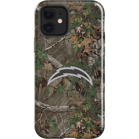 NFL Los Angeles Chargers Realtree Xtra Green Camo iPhone 12 Impact Case