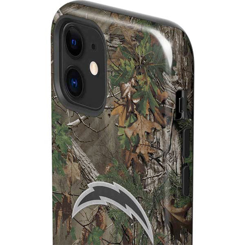 NFL Los Angeles Chargers Realtree Xtra Green Camo iPhone 12 Impact Case