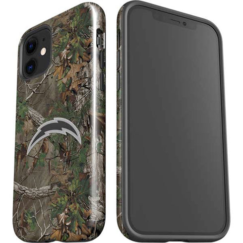 NFL Los Angeles Chargers Realtree Xtra Green Camo iPhone 12 Impact Case