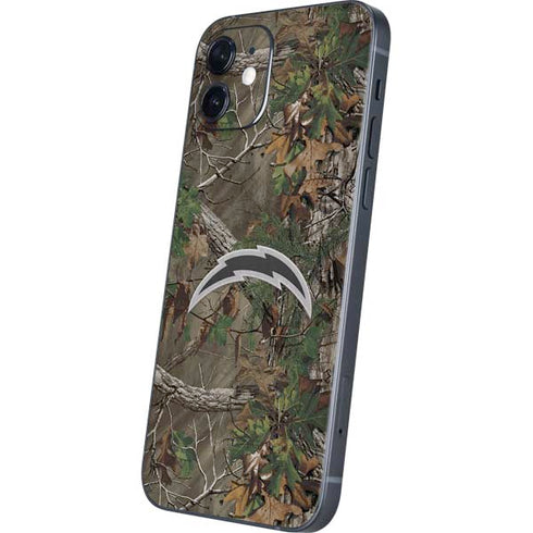 NFL Los Angeles Chargers Realtree Xtra Green Camo iPhone 12 Skin