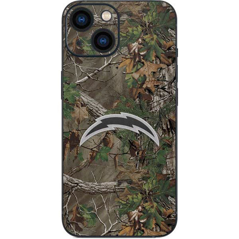 NFL Los Angeles Chargers Realtree Xtra Green Camo iPhone 13 Mini Skin