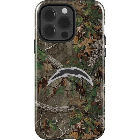 NFL Los Angeles Chargers Realtree Xtra Green Camo iPhone 13 Pro Impact Case