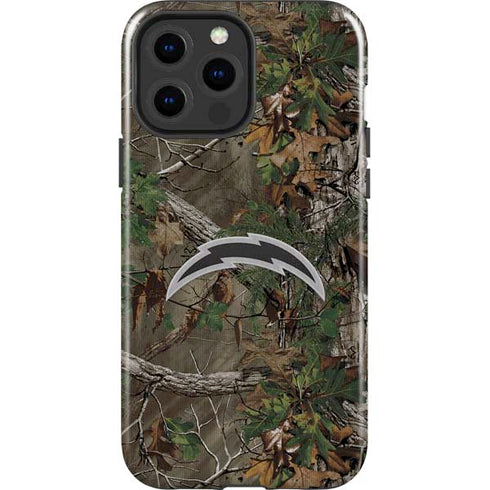 NFL Los Angeles Chargers Realtree Xtra Green Camo iPhone 13 Pro Max Impact Case