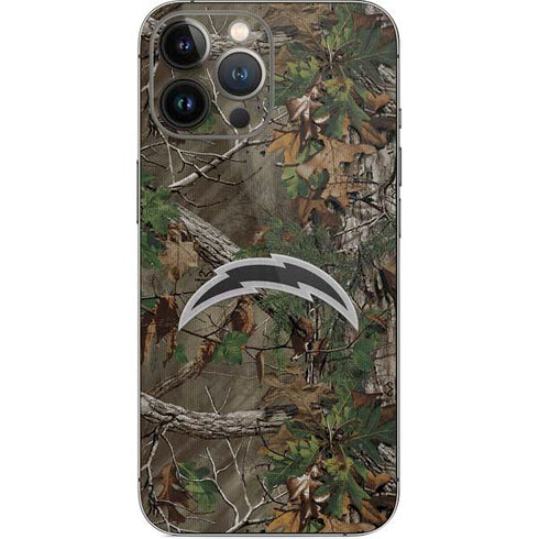 NFL Los Angeles Chargers Realtree Xtra Green Camo iPhone 13 Pro Max Skin