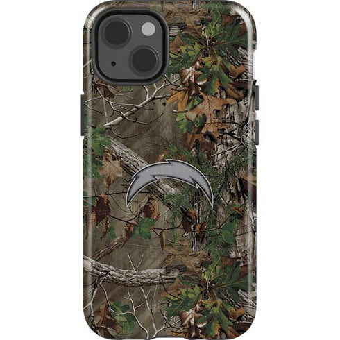 NFL Los Angeles Chargers Realtree Xtra Green Camo iPhone 15 Impact Case