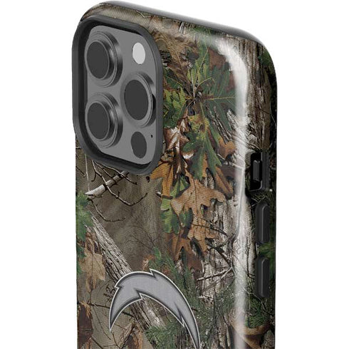 NFL Los Angeles Chargers Realtree Xtra Green Camo iPhone 15 Pro Max Impact Case