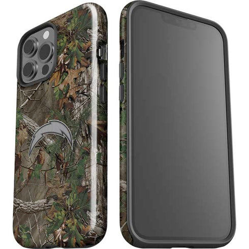 NFL Los Angeles Chargers Realtree Xtra Green Camo iPhone 15 Pro Max Impact Case
